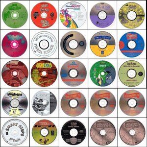 25 Vintage CD-ROM Kids Lot #6 (1998-2000)